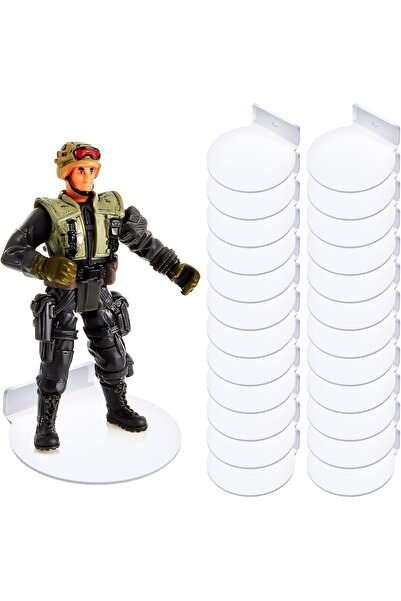 Slasa 24 Pieces of White Acrylic Floating Wall Shelves by