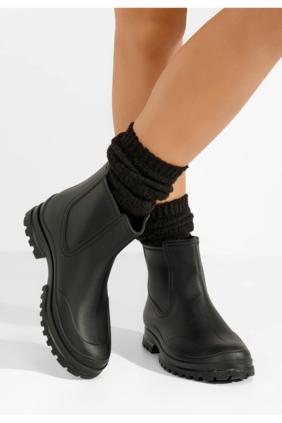 B T Shoes Ghete cauciuc Zariella V2 negre