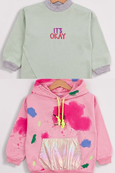 Harika KIDS Pachet de 2 hanorace de bază pentru fete