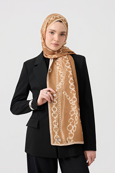 Qef Cotton Twill Shawl Loop Line Camel