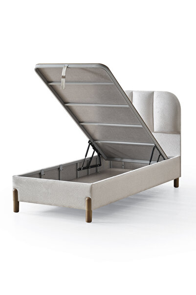 CENNET YATAK Bohem Prime Tek Kişilik Sandıklı Baza ve Başlık Takımı 2’li Set