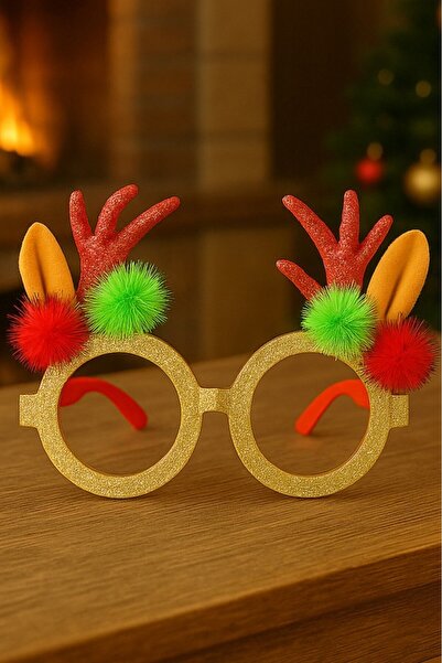 BeySüS Πρωτοχρονιάτικα γυαλιά με πομπόν και κέρατα