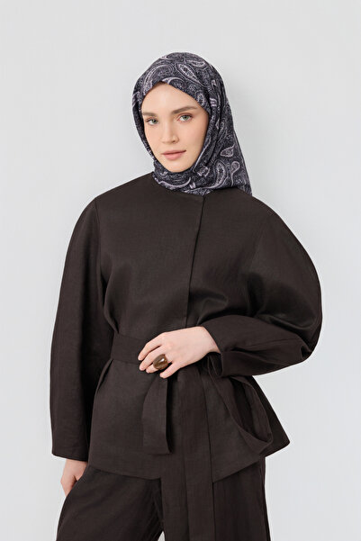 Qef Pamuk Eşarp Timeless Mürdüm