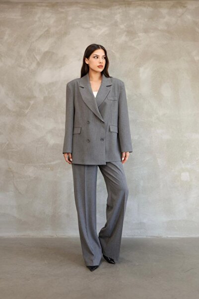Lila Moda Women's Full Fit Jacket & Palazzo Pants Viscose Premium Two Piece Set