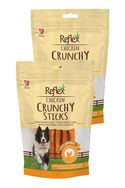 Reflex Crunchy Sticks Tavuklu Çıtır Köpek Ödül Çubukları 80gr İkili Paket