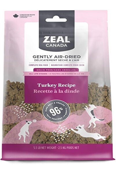 ZEAL ديك رومي مجفف بالهواء بلطف للكلاب - 5.5 رطل / 2.5 كجم