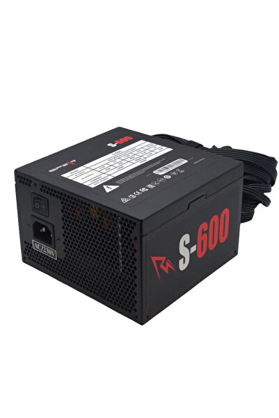 SPEARPC مزود طاقة لجهاز كمبيوتر الألعاب S600 ECO مزود طاقة 600 واط، لون أسود