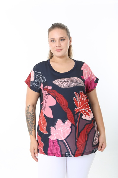 XL Modam Women's Lycra Viscose Plus Size Blouse