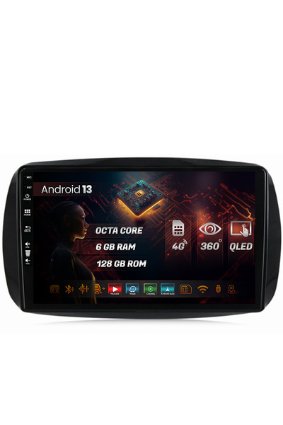 HUB64 Navigatie Smart For Two (2016-Prezent), 6GB RAM, Octacore, Slot Sim 4G ...