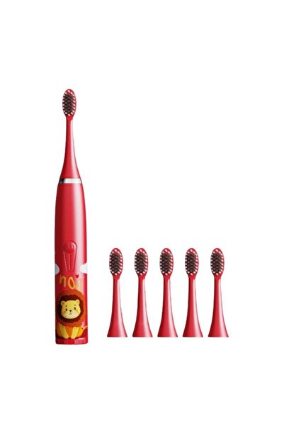 XTERRA Sonic toothbrush for children, teddy bear design, red