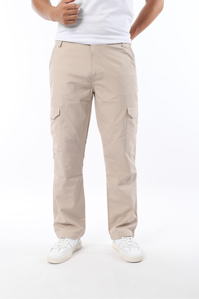 Rodrigo Men's Parachute Thin Fabric Elastic Waist Cargo Pocket Baggy Tactical Pants