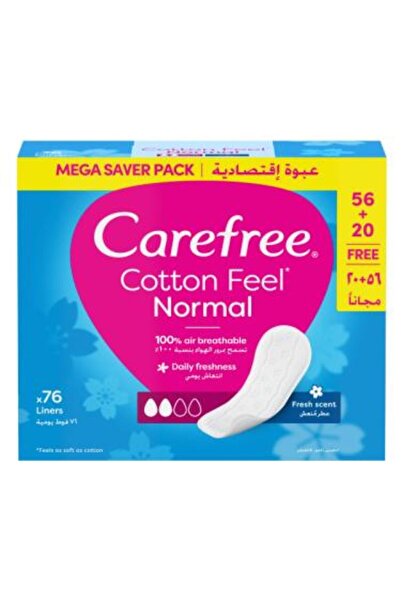 Carefree فوط يومية برائحة منعشة من كيرفري , 76 فوطة