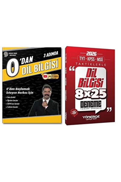 Anla Kazan Yayınları Rüştü Hoca + Yönerge YKS TYT KPSS 0 dan 3 Adımda Dil Bil...