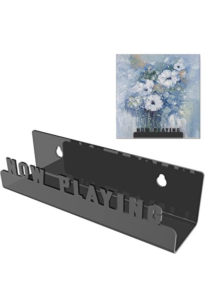 Slasa Wall-Mount Acrylic Display Stand – 17.8x4x4.5cm Floating Shelf for LPs,...