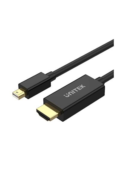 Unitek كابل ميني ديسبلاي بورت إلى HDMI بدقة 4K - 2 متر، HDR، ثلاثي الأبعاد، ص...