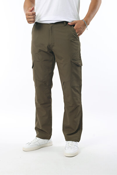 Rodrigo Men's Parachute Thin Fabric Elastic Waist Cargo Pocket Baggy Tactical Pants