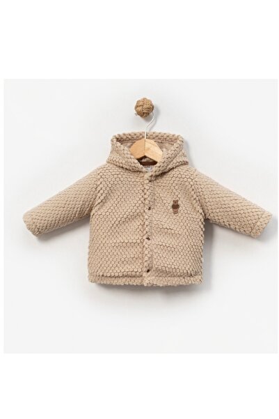 Bebitof Peluş Şapkalı Mont Unisex Bebek