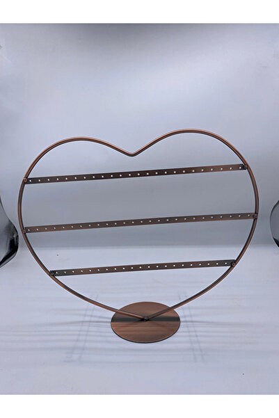 MeGass Dekor Imported Metal Copper Color 32X27Cm Earring Stand