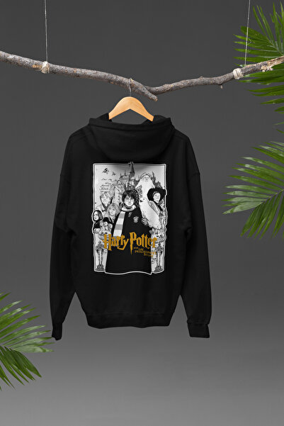 Nulivez هوديي كبير الحجم للجنسين بتصميم هاري بوتر مطبوع على الظهر، عالي الجودة