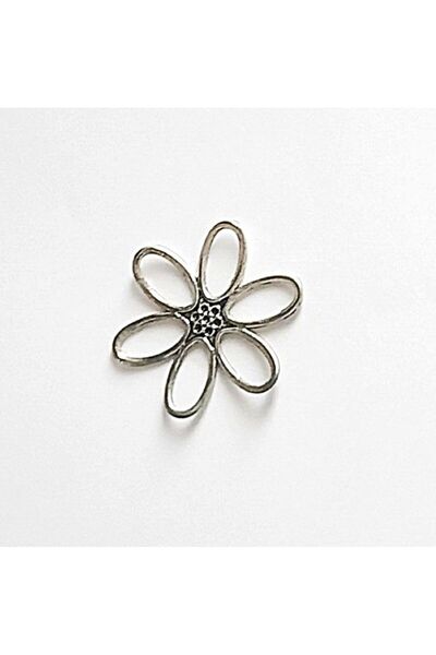 OEM 1 bucata Pandantiv masiv argintiu antichizat metalic floare 49mm conector...