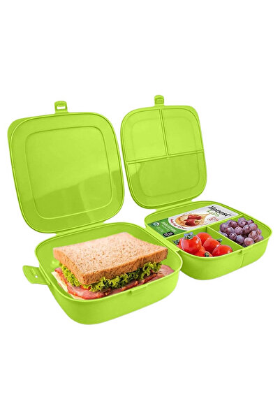 Vilde Compartmented Lunch Box 2x700ml green