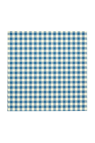 Story 33×33 سم، 3 طبقات، 20 قطعة من المناديل الورقية ذات النمط الأزرق والأبيض