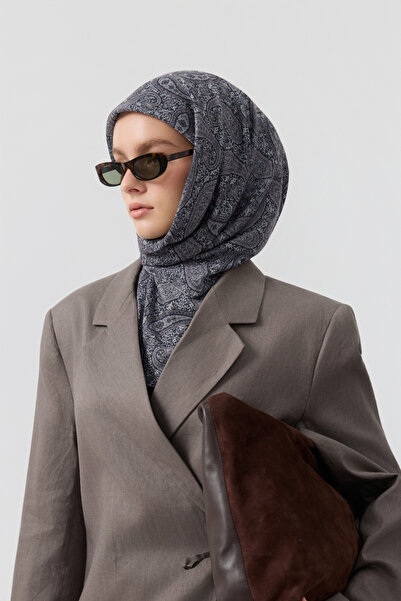 Qef Cotton Scarf Timeless Silver