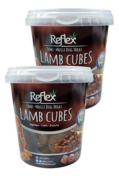 Reflex Semi Moist Kuzu Etli Küp Yetişkin Köpek Ödül Maması 500 gr İkili Paket