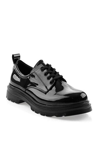 Bambi Siyah Kadın Oxford Ayakkabı K01823060798