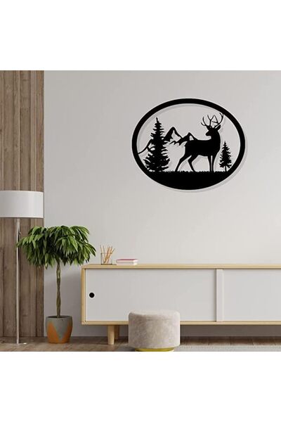 Slasa لوحة فنية جدارية بتصميم غزال من الأكريليك - مقاس 25 × 20 بوصة