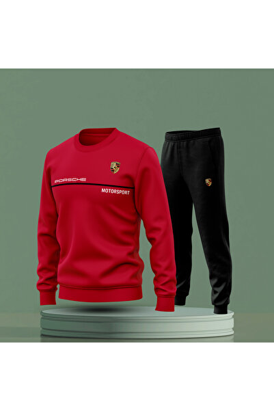 Bulvar Lee Ποδηλατική λαιμόκοψη Porsche με τύπωμα Ανδρική, χειμερινή φόρμα / αυτοκίνητο