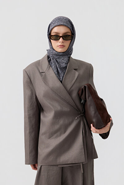 Qef Cotton Scarf Timeless Silver