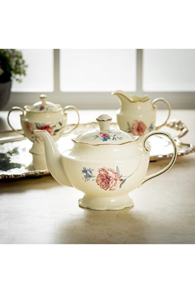 LA MESA طقم أواني 3 قطع عاجي وذهبي