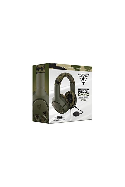 Turtle Beach Air Force Recon Camo Gaming Headset - Army Green, Multi-Color, PlayStation 4
