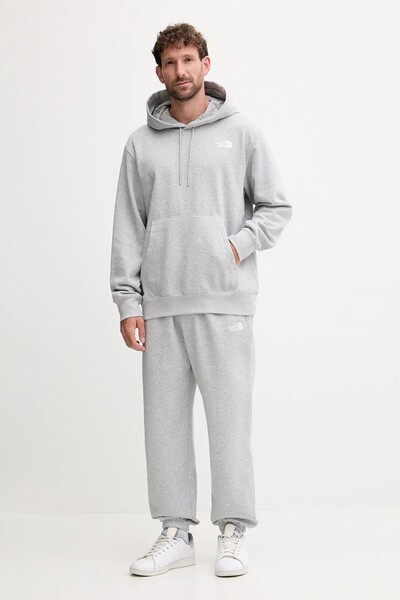 THE NORTH FACE M Essential Relaxed Hoodie Men's Gray Sweatshirt Nf0A89Esdyx1