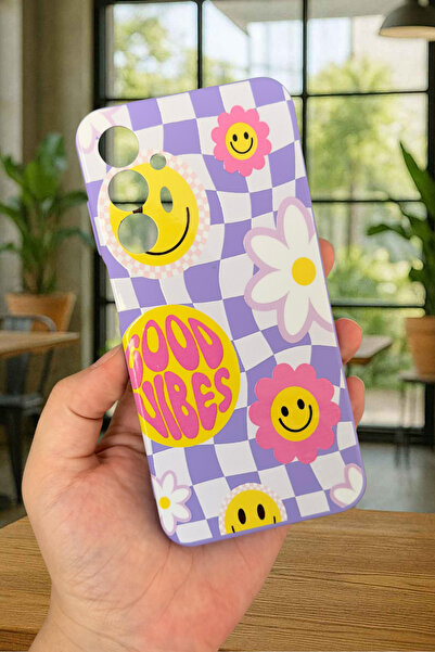Vip Case Samsung Galaxy A25 Uyumlu Good Vibes Silikon Darbe Emici Klasik Koru...
