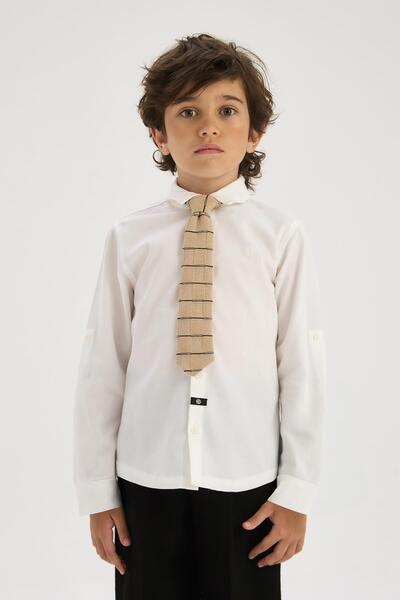 Nebbati Λευκό πουκάμισο για αγόρι BG Store