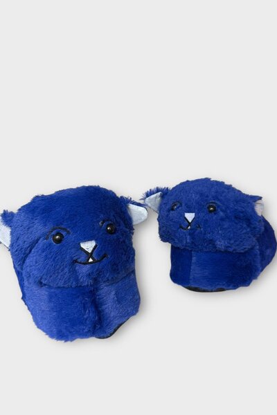 Liger Жіночі плюшеві тапочки з фігуркою милого котика СИНІЙ
