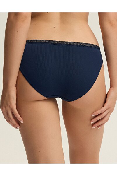 Bloovii Chiloți de damă cu nervuri și garnitură de dantelă, confortabili, din bumbac și modal | Collige