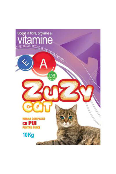 Zuzy Hrană uscată pentru pisici cu pui, 10kg