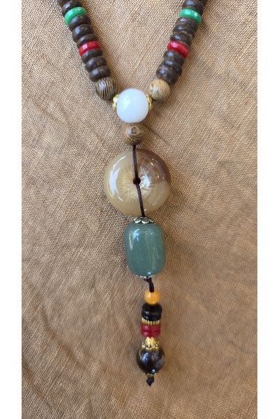 trendbysena Handmade Nepal Buddhist Mala Necklace