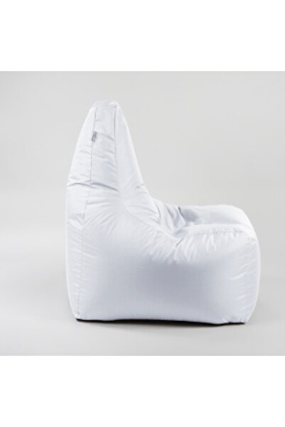 Pufrelax Fotoliu puf, Sunlounger EVO XL, umplutura de burete Memory Mix, material impermeabil, Alb