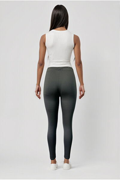 WESTMARK LONDON Dark Gray Polyester Elastic Waist Women's Leggings Lillian Long Legging