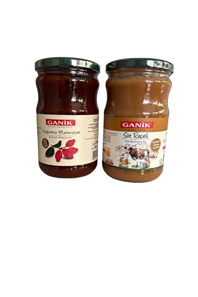 Ganik SÜT REÇELİ 700 GR 1 ADET X KUŞBURNU MARMELATI 700 GR 1 ADET