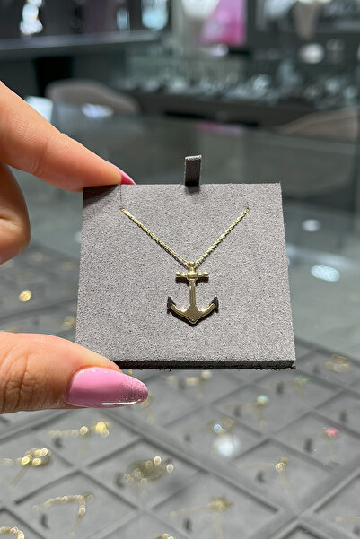 ZM ZÜMRÜT MÜCEVHERAT 14 Ayar Altın Çapa Kolye