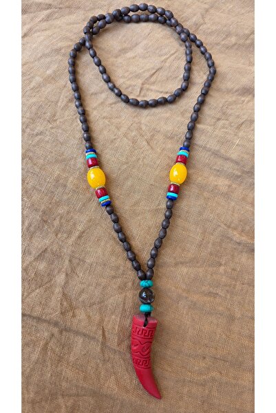 trendbysena Ethnic Authentic Ivory Long Mala Necklace