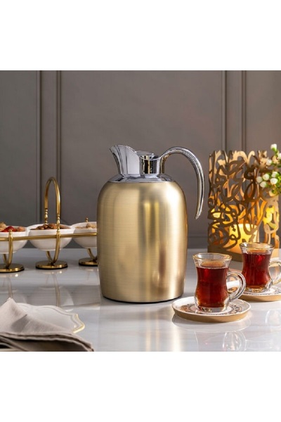 Dallaty Steel vacuum flask matt gold 1.3L