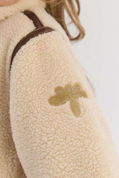 Tyess Bg Store Girl's Ecru Coat