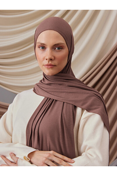 Femple Modest Σάλι από μπαμπού με κορδόνια |   Χρώμα: Ξηρό τριαντάφυλλο |   Μέγεθος: 180x70 εκ. |