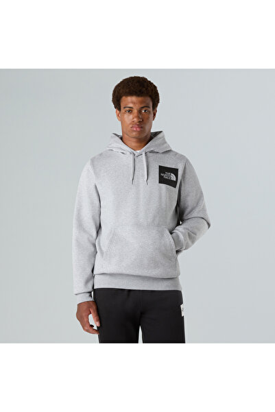 THE NORTH FACE M Fine Hoodie Men's Gray Sweatshirt Nf0A89Eudyx1